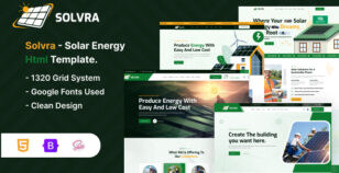 Solvra - Ecology & Solar Energy HTML Template by ordainIT