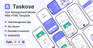 Taskose | Task Management Mobile PWA HTML Template by themesflat