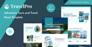 TravelPro - Adventure Tour and Travel Agency ReactJS Template by CodeScribe