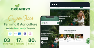 Organiyo - Organic Food Farming & Agriculture React Nextjs Template by Codebasket