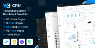 W3CRM - Tailwind CSS Admin Dashboard Template by DexignZone