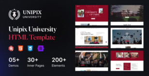 Unipix - University Education HTML Template by reacthemes