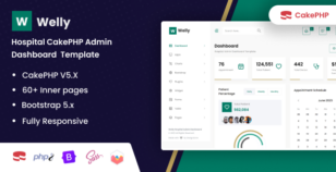 Welly - Hospital CakePHP Admin Dashboard Template by DexignZone