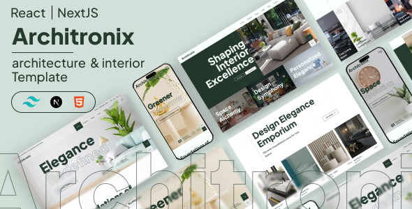 Architronix NextJS - Creative Interior Exterior Architecture Business Templates by Tailwind CSS by themeperch