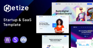 Metize - Startup & SaaS HTML Template by validthemes