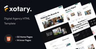 Fxotary - Digital Agency HTML Template by CodeeFly