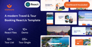 ViaTours - Travel & Tour Agency ReactJs Template by elite-themes24