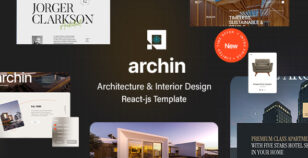 Archin - Architecture & Interior Design Reactjs Template by UiCamp