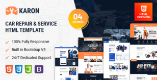 Karon - Car Repair and Service HTML Template by Creatives_Planet