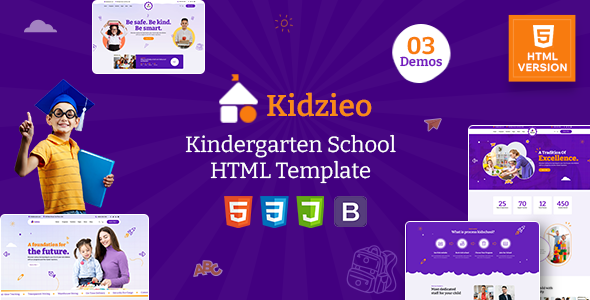 Kidzieo - Kindergarten School HTML Template by themeStek