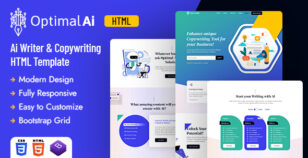 Optimal | AI Writer & Copywriting HTML Template by designingmedia