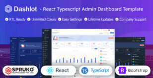 Dashlot - React Typescript Admin Dashboard Template by SPRUKO
