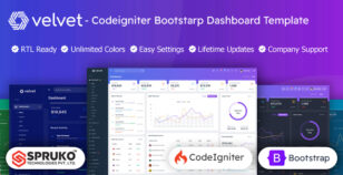 Velvet - Codeigniter Bootstrap Admin Dashboard Template by SPRUKO