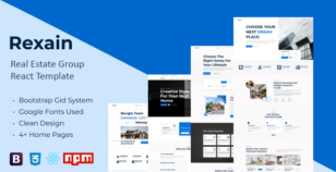 Rexain - Real Estate Group React Template by media-city