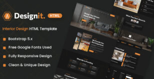 Designit – Interior Design HTML Template by zcubedesign