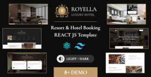Royella – Resort and Hotel Boking React Tailwind Website Template by Dreamit-Solution