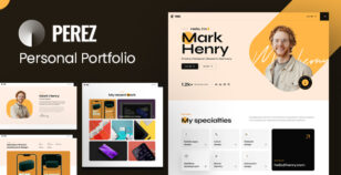 Perez - Tailwind CSS Personal Portfolio Template by HiveArt