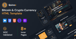 Quivox - Bitcoin & Crypto Currency HTML Template by awaiken