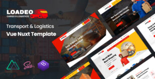 Loadeo - Transport & Logistics Vue Nuxt Template by KodeSolution