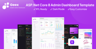 Geex - ASP .Net Core 8 Responsive Admin & Dashboard Template by ThemeWant