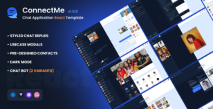 ConnectMe - Chat Application React Template by themeyn