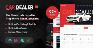Car Dealer - Automotive Responsive React Template by Potenzaglobalsolutions