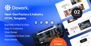 Dawork - Next-Gen Factory & Industry HTML Template by zcubedesign