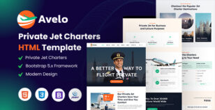 Avelo - Private Jet Charters HTML Template by theme_ocean