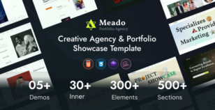 Meado - Creative Portfolio & Agency HTML Template by reacthemes