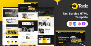 Taxiz - Online Taxi Service HTML Template by Layerdrops
