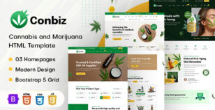 Conbiz | Medical Marijuana and CBD Oil HTML Template by winsfolio
