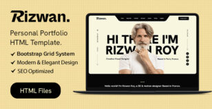 Rizwan - Personal Portfolio HTML5 Template by Greyhound-Tech-Solutions