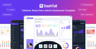 DashTail - Tailwind, React Next Admin Dashboard Template by Codeshaperbd