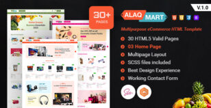 Alaq Mart Multipurpose eCommerce HTML Template by webstrot
