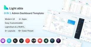 Light Able Admin & Dashboard Template by phoenixcoded