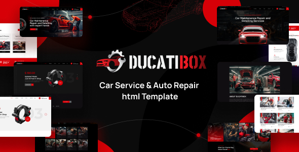 Ducatibox - Car Service & Auto Repair HTML Template by wpthemebooster