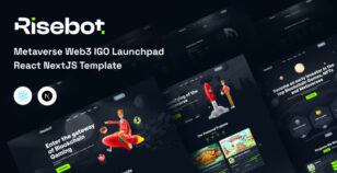 Risebot - Metaverse Web3 IGO Launchpad React NextJS Template by themesflat