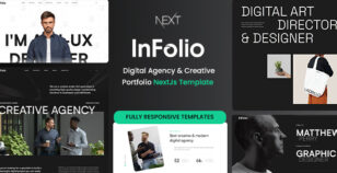 Infolio - Digital Agency & Creative Portfolio Nextjs Template by UiCamp
