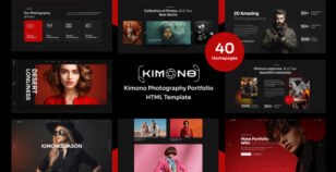 Kimono - Photography Portfolio HTML Template by wpthemebooster