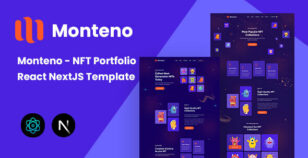 Monteno - NFT Portfolio React NextJS Template by themesflat