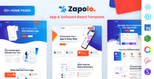 Zapolo - Agency App & Software React Template by DexignZone