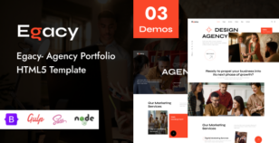 Egacy - Agency Portfolio HTML5 Template by Potenzaglobalsolutions
