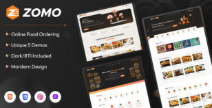 Zomo - Online Organic Food Delivery Bootstrap Template by PixelStrap