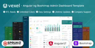 Vexel - Angular Ng Bootstrap Admin Dashboard Template by SPRUKO
