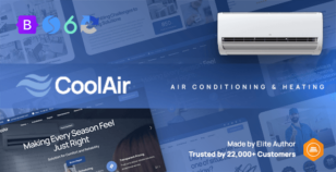 CoolAir - Air Conditioning & Heating HVAC Website Template by designesia