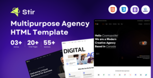 Stir - Multipurpose Agency HTML Template + RTL by AlHikmahSoft