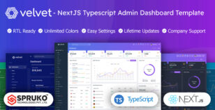 Velvet - Nextjs Typescript Admin Dashboard Template by SPRUKO