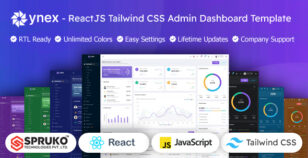 Ynex - React JS Admin Dashboard Tailwind Template by SprukoTechnologies