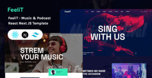 FeeliT - Music & Podcast React Next JS Template by nsstheme