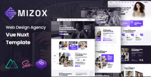 Mizox - Web Design Agency Vue Nuxt Template by KodeSolution